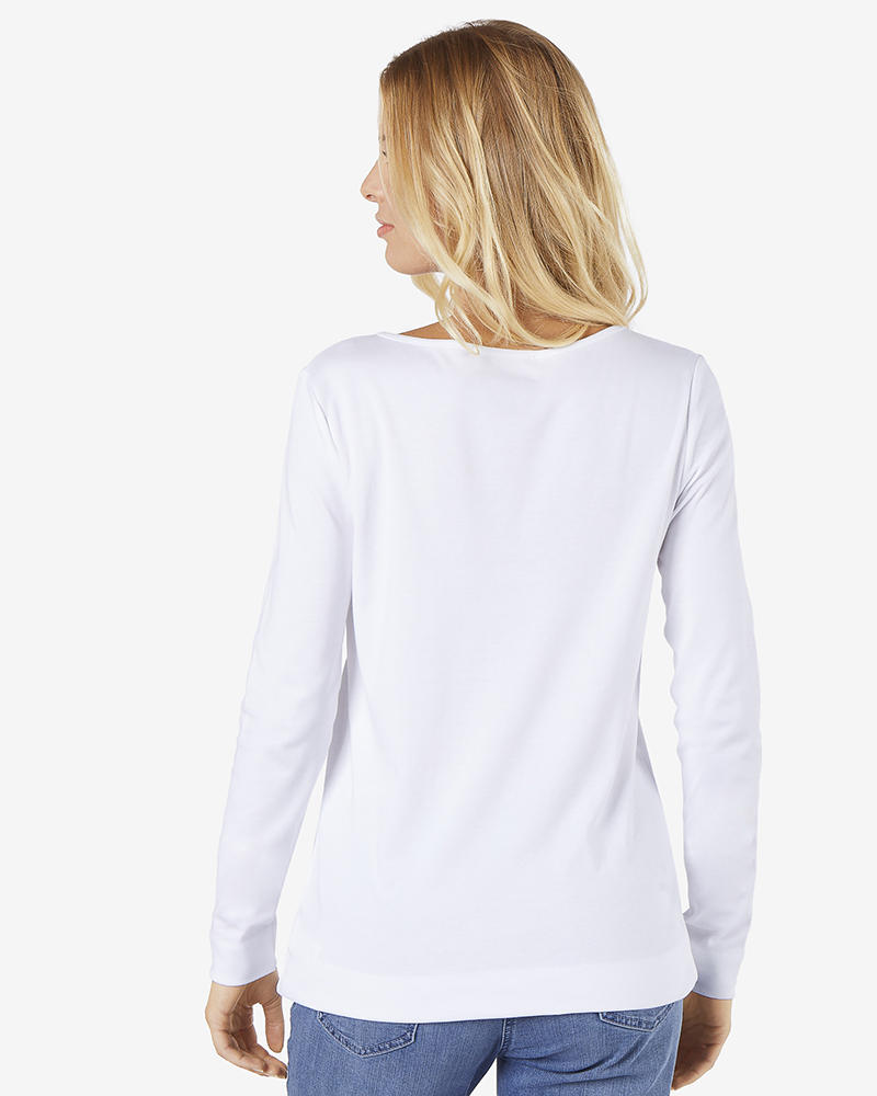 Langarmshirt_weiss_421033_Lina_405072_hinten BASIC-SHIRT VON SUNA