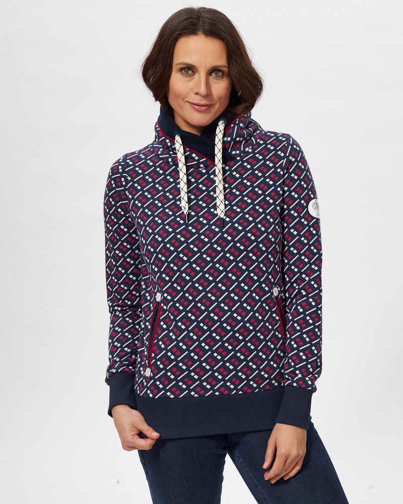 SWEATSHIRT IM MUSTERMIX SWEATSHIRT IM MUSTERMIX
