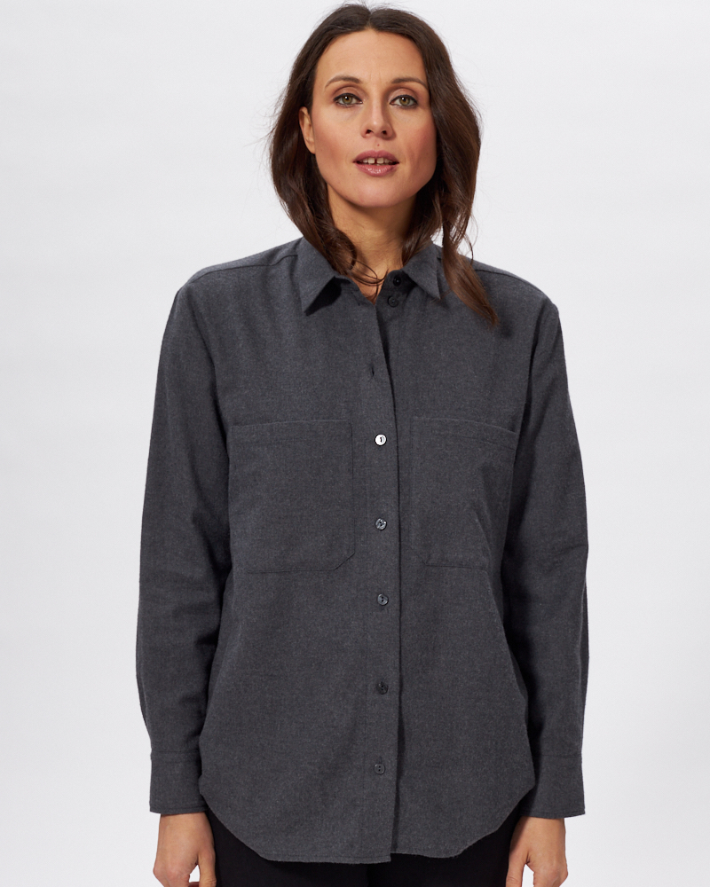 COOLE FLANELL-BLUSE