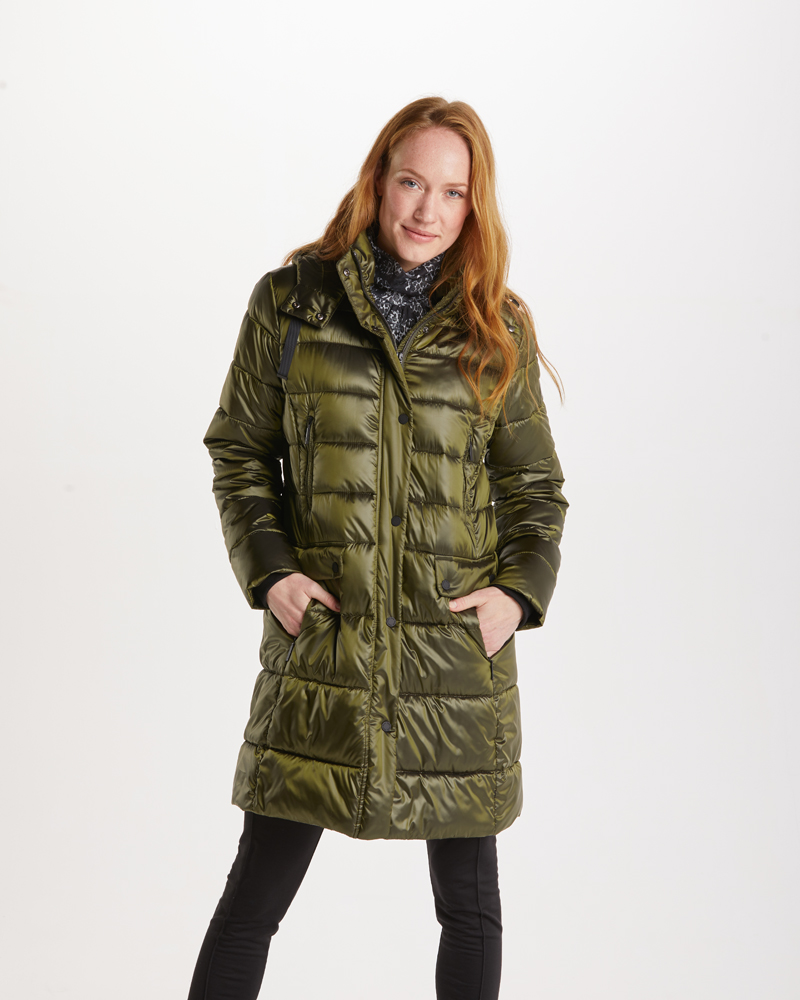 Steppjacke_oliv_421028_Masuku_vorn FEDERLEICHTE STEPPJACKE