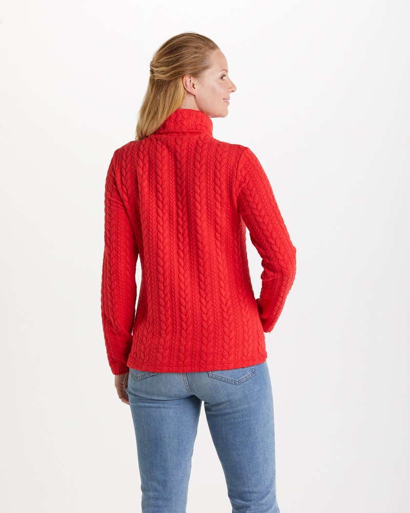 PULLOVER-SHIRT MIT ZOPFMUSTER PULLOVER-SHIRT MIT ZOPFMUSTER
