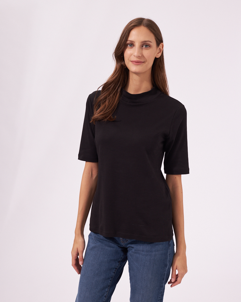 STEHKRAGEN-SHIRT MIT HALBARM STEHKRAGEN-SHIRT MIT HALBARM