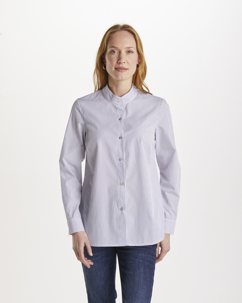 Bluse_blau_weiss_gestreift_421066_Macy_vorn EDLE STREIFENBLUSE