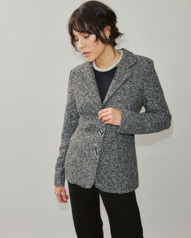 Leichter Bouclé-Blazer