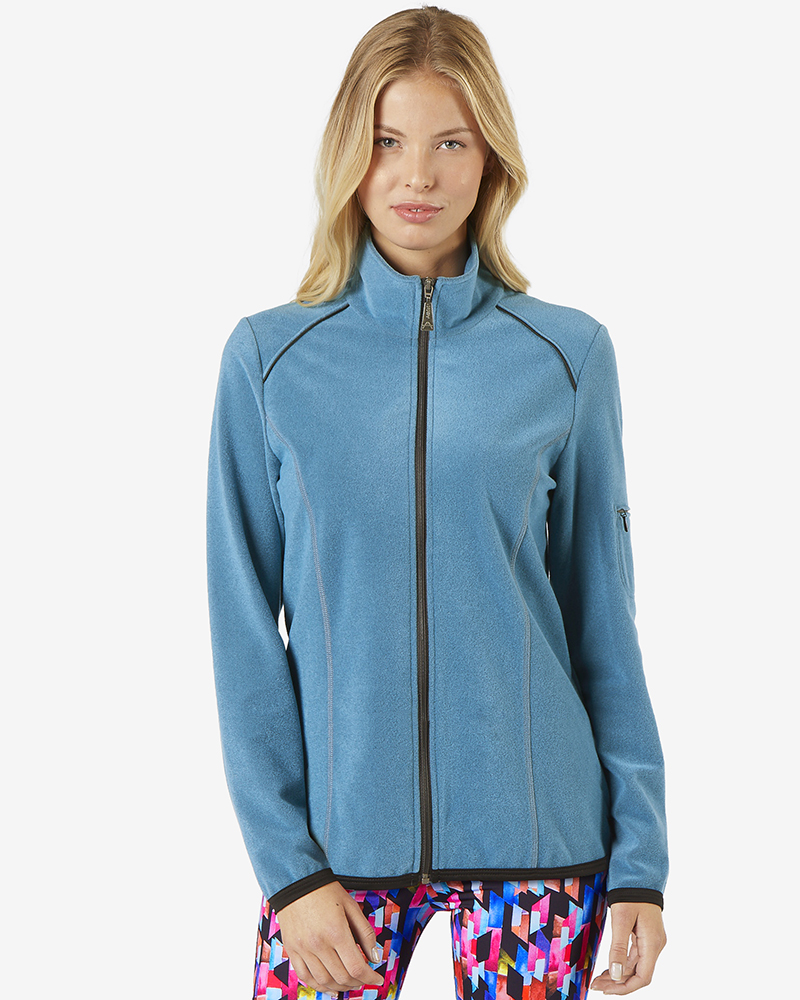 Fleecejacke_petrol_411017_Judith KUSCHELIGE FLEECEJACKE