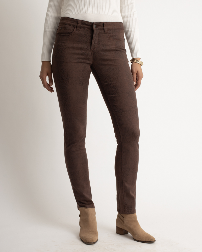 Hose_braun_gemustert_422001_Snake WONDERJEANS L MIT GECCOMUSTER