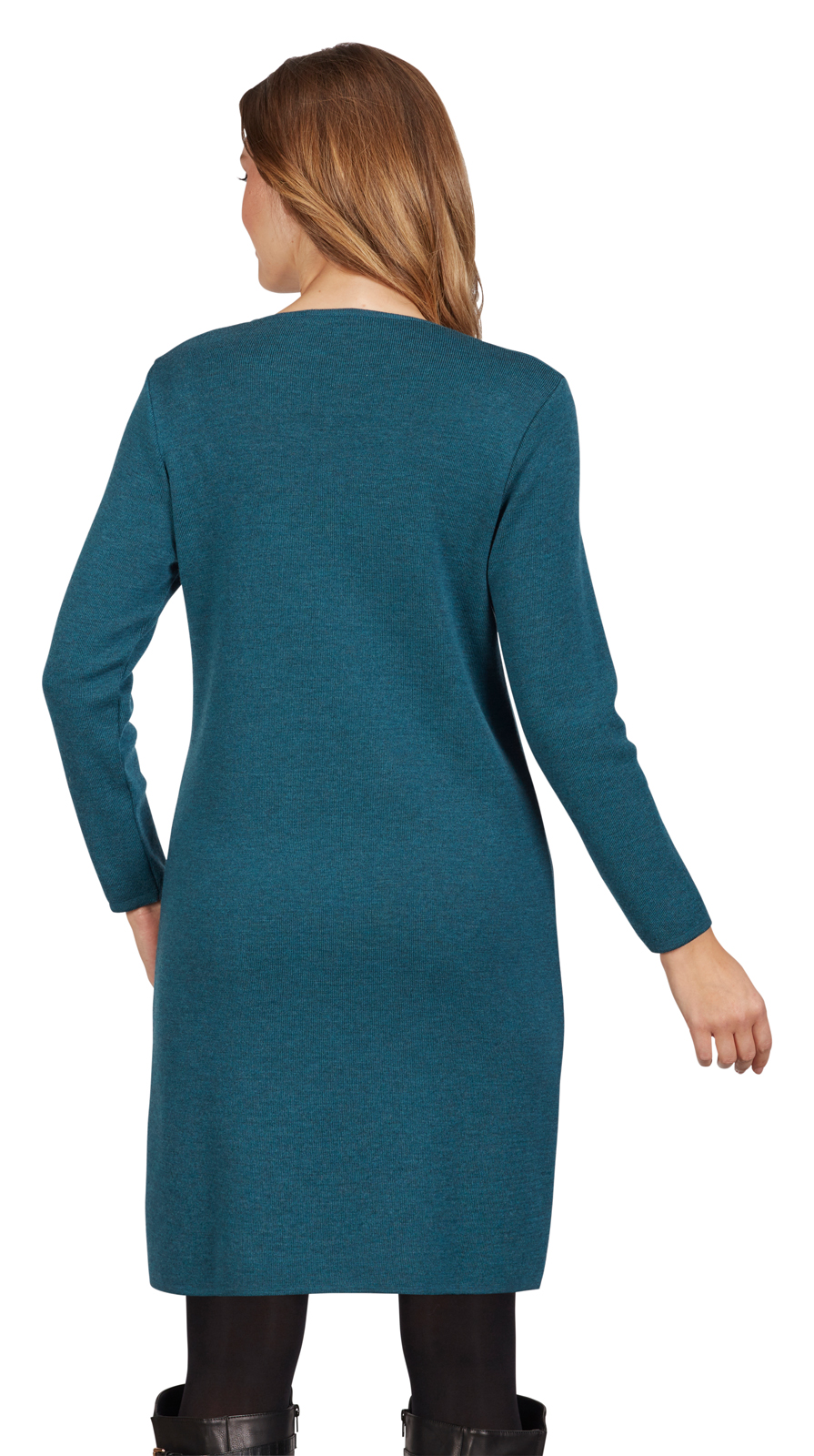 KLEID-gruen-391063 KLASSISCHES STRICKKLEID