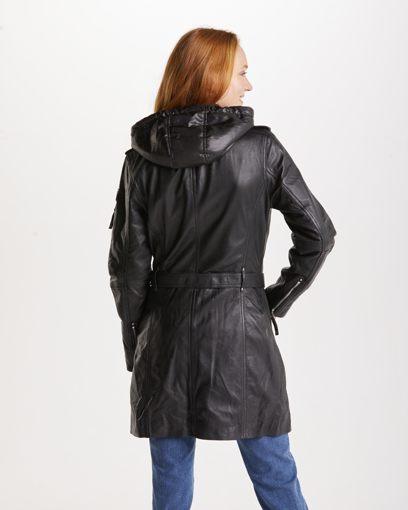 Ledermantel_schwarz_421043_Diva_hinten LEDERMANTEL AUS LAMMNAPPA