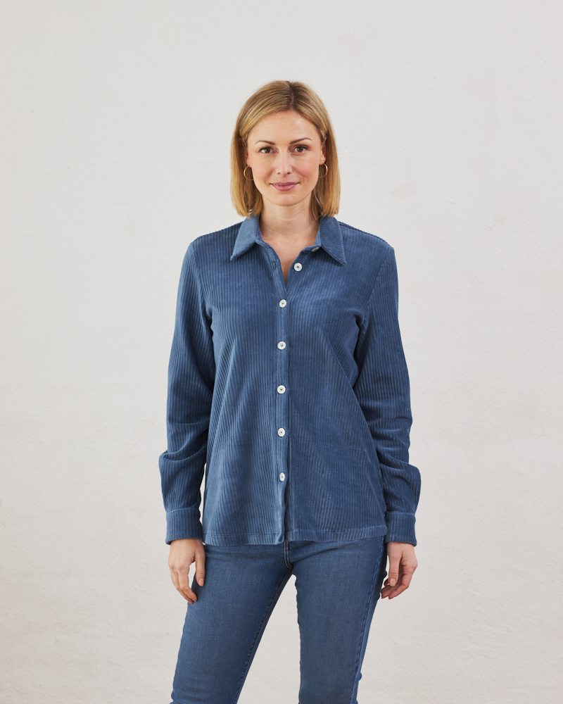 MODERNE BREITCORD-BLUSE MODERNE BREITCORD-BLUSE