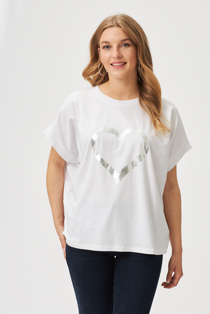 OVERSIZED-SHIRT MIT HERZ