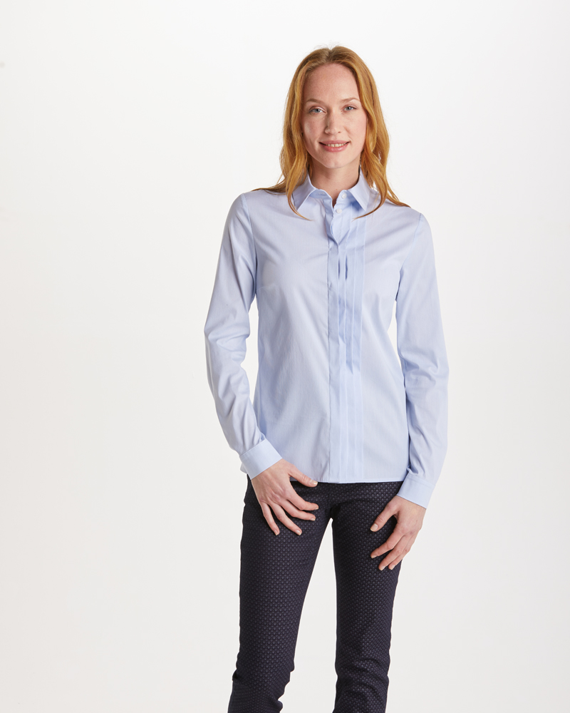 Bluse_bleu_421150_Wendi_vorn GESTREIFTE VISKOSEBLUSE