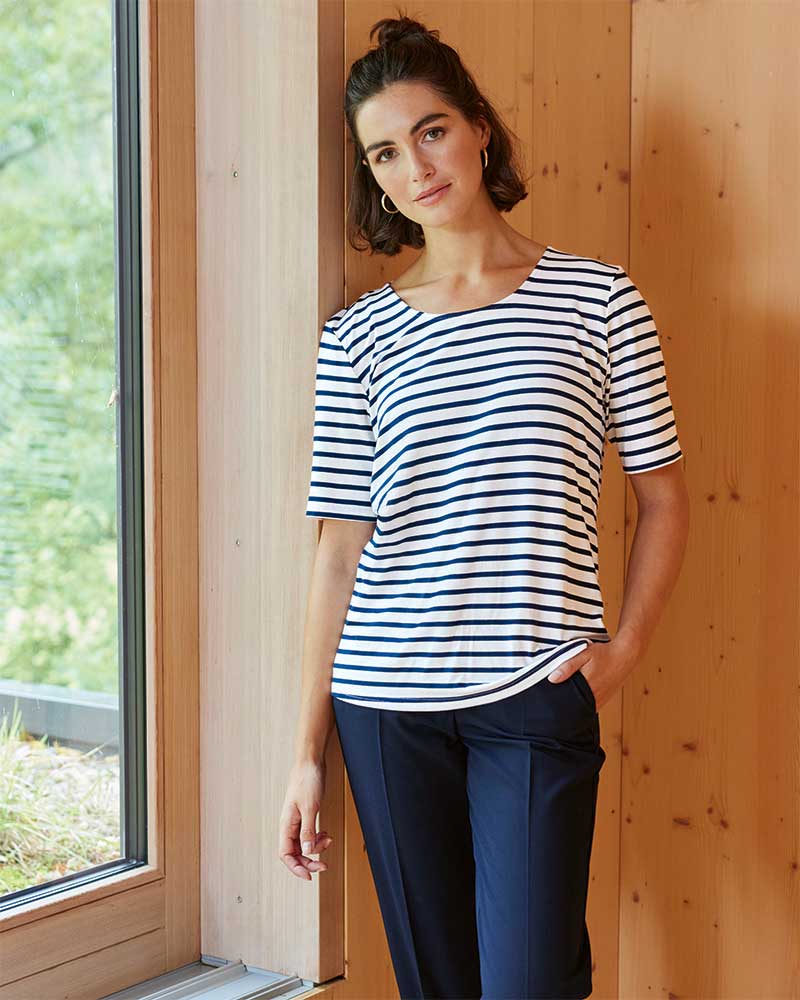 RINGELSHIRT MIT HALBARM