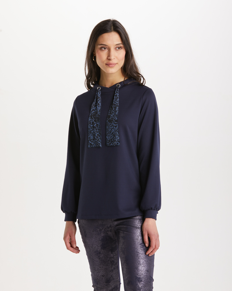 Sweatshirt_421106_marine_Mimi_vorn LEICHTES SWEATSHIRT