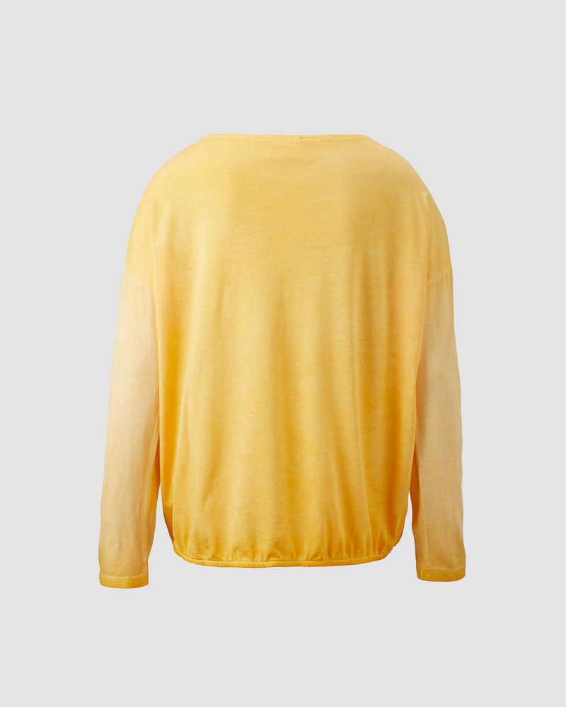 Bluse_gelb_421156_Calvinia_406010_hinten BLUSE IM MATERIALMIX