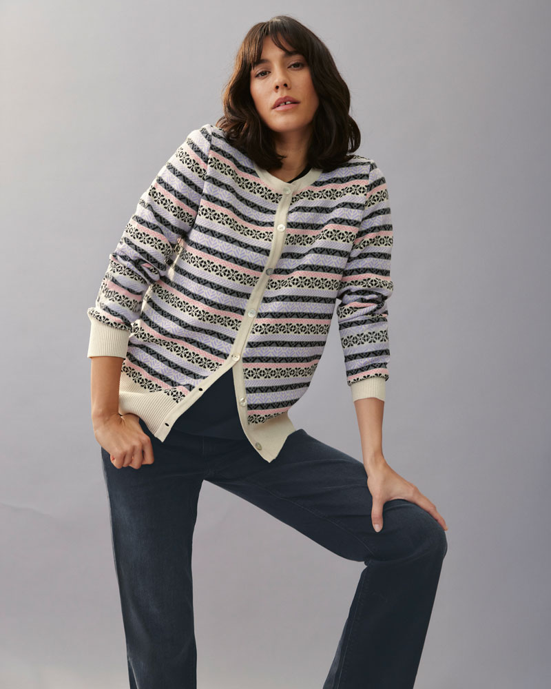 Jacke im Norweger-Muster
