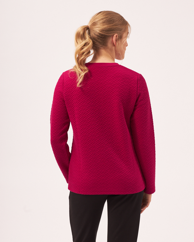SWEATSHIRT MIT STRUKTURMUSTER SWEATSHIRT MIT STRUKTURMUSTER
