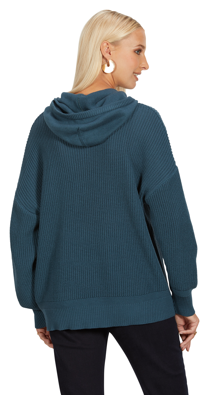 s8-392043_0902 KAPUZENPULLI MIT STRUKTURMUSTER