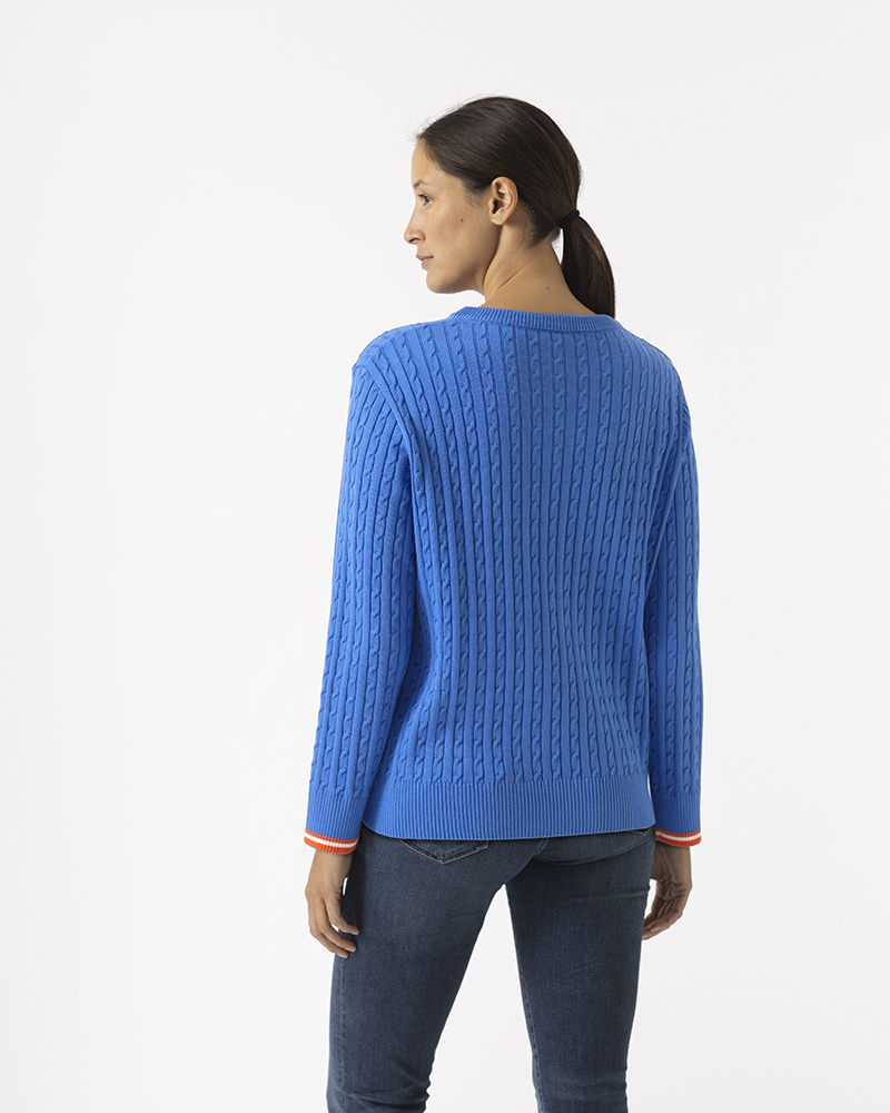 PULLI MIT ZOPFMUSTER