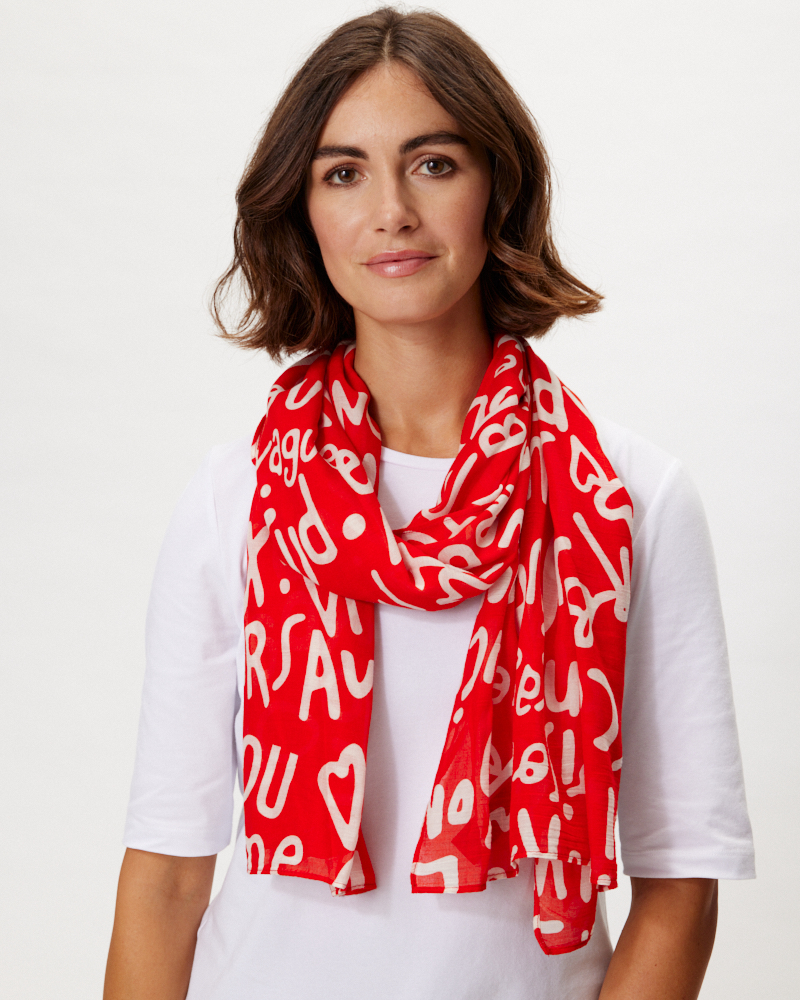 BUCHSTABEN-SCHAL VON CODELLO