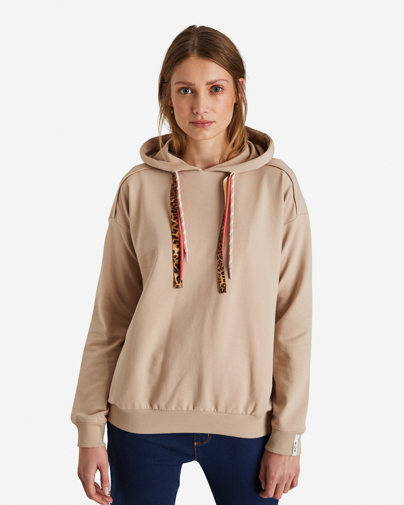 Kapuzen-Sweatshirt_sand_412008_Kassandy SWEATSHIRT MIT KAPUZE