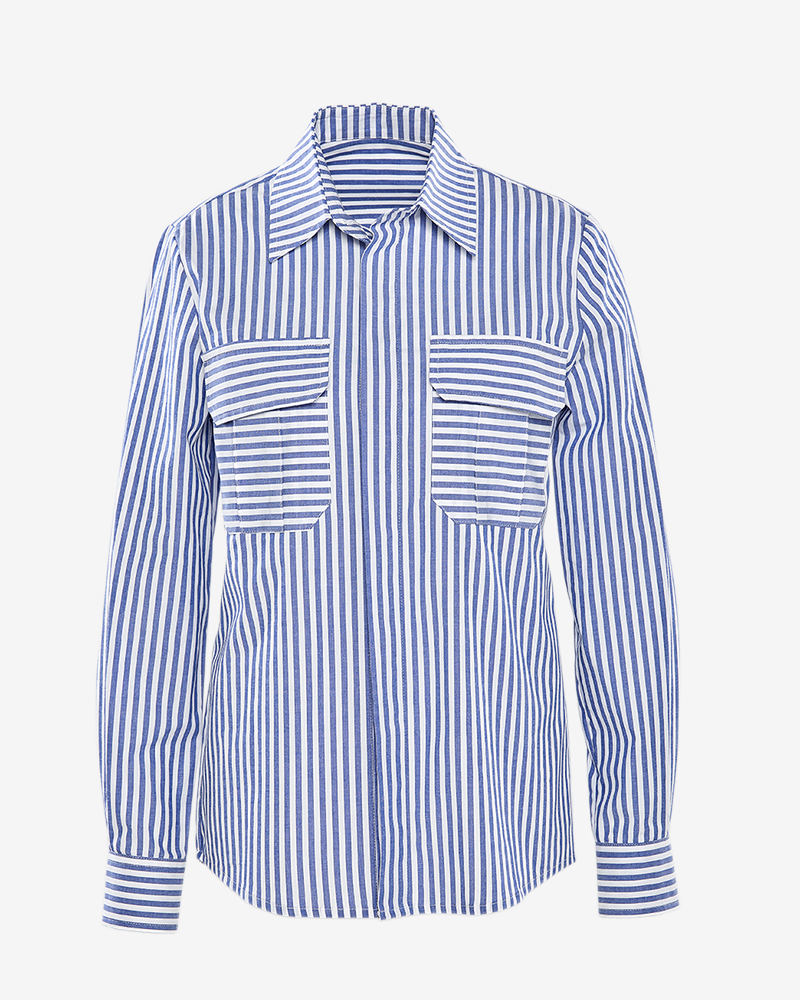 411030-307_Bea_blau-Streifen_Bluse STREIFENBLUSE IN 2 FARBEN