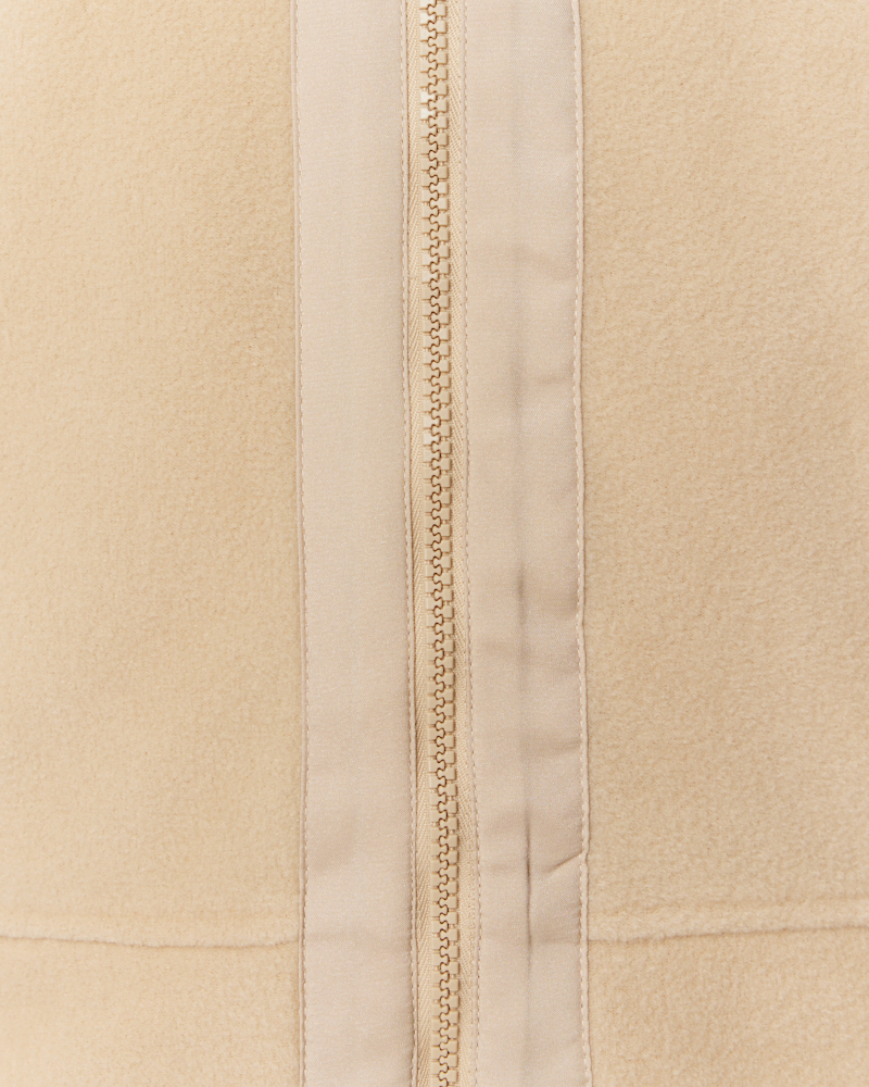 Fleecejacke mit Stehkragen