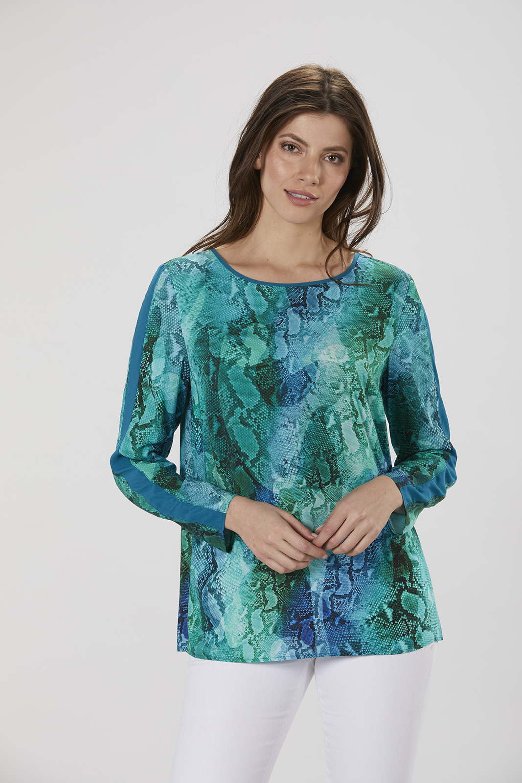 403026-44865 BLUSENSHIRT MIT SCHLANGENPRINT