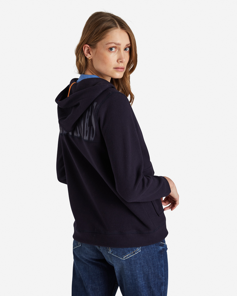 Sweatjacke_marine_Seite_412009_Karita SWEATJACKE IN RIPPOPTIK