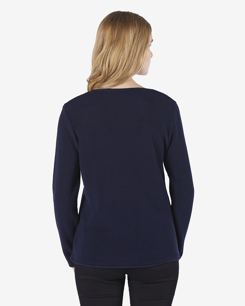 Pulli_marine_421165_Fancy_411150_hinten BASIC-PULLI IN 4 FARBEN