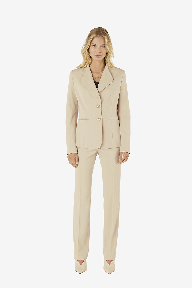 Blazer_sand_Vollansich_411023_Somila ELEGANTE ANZUGHOSE L