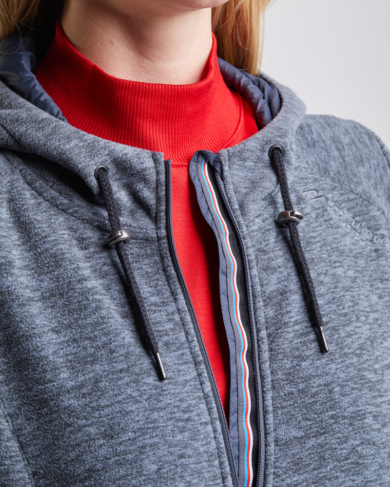Fleecejacke_blau_grau_421008_Jenny_Detail FLEECE-JACKE IN 2 FARBEN