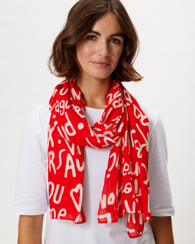 BUCHSTABEN-SCHAL VON CODELLO