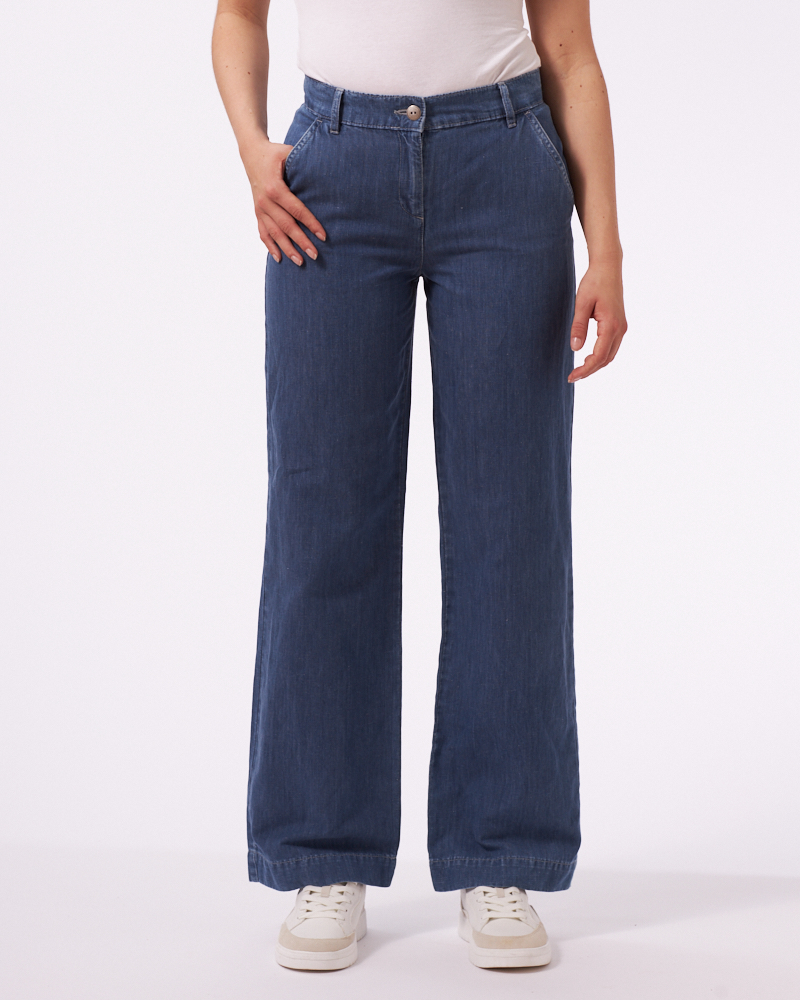 WEITE LEINEN-JEANS N VON BLOOMERS WEITE LEINEN-JEANS N VON BLOOMERS