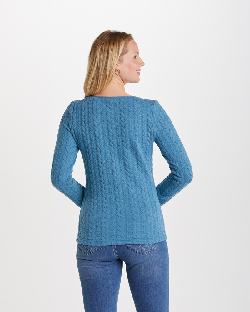 Pulli_t-rkis_421130_Zoey_hinten ZOPFMUSTER-PULLI