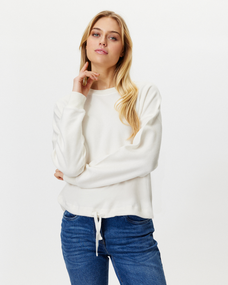 SWEATSHIRT MIT KORDELZUG