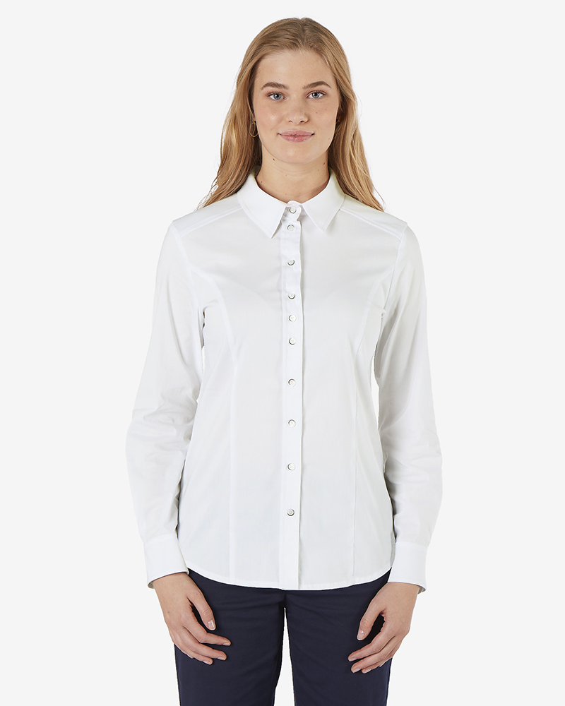 Bluse_weiss_421158_Sybille_411153_vorn BASIC-HEMDBLUSE IN 4 FARBEN