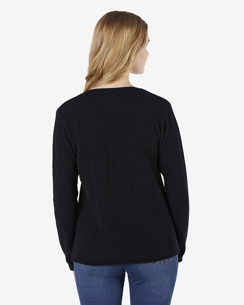 Pulli_schwarz_421165_Fancy_411150_hinten BASIC-PULLI IN 4 FARBEN