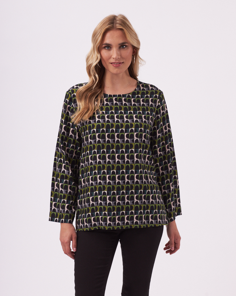 VISKOSE-SATIN-TUNIKA VON BLUEBEERY VISKOSE-SATIN-TUNIKA VON BLUEBEERY
