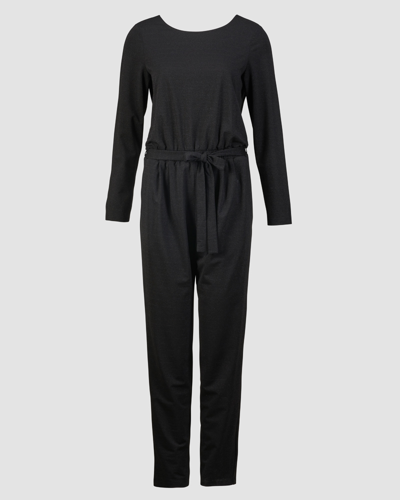 Overall_schwarz_gl-nzend_421171_Ela_406025_vorn MODISCHER JUMPSUIT VON SUNA