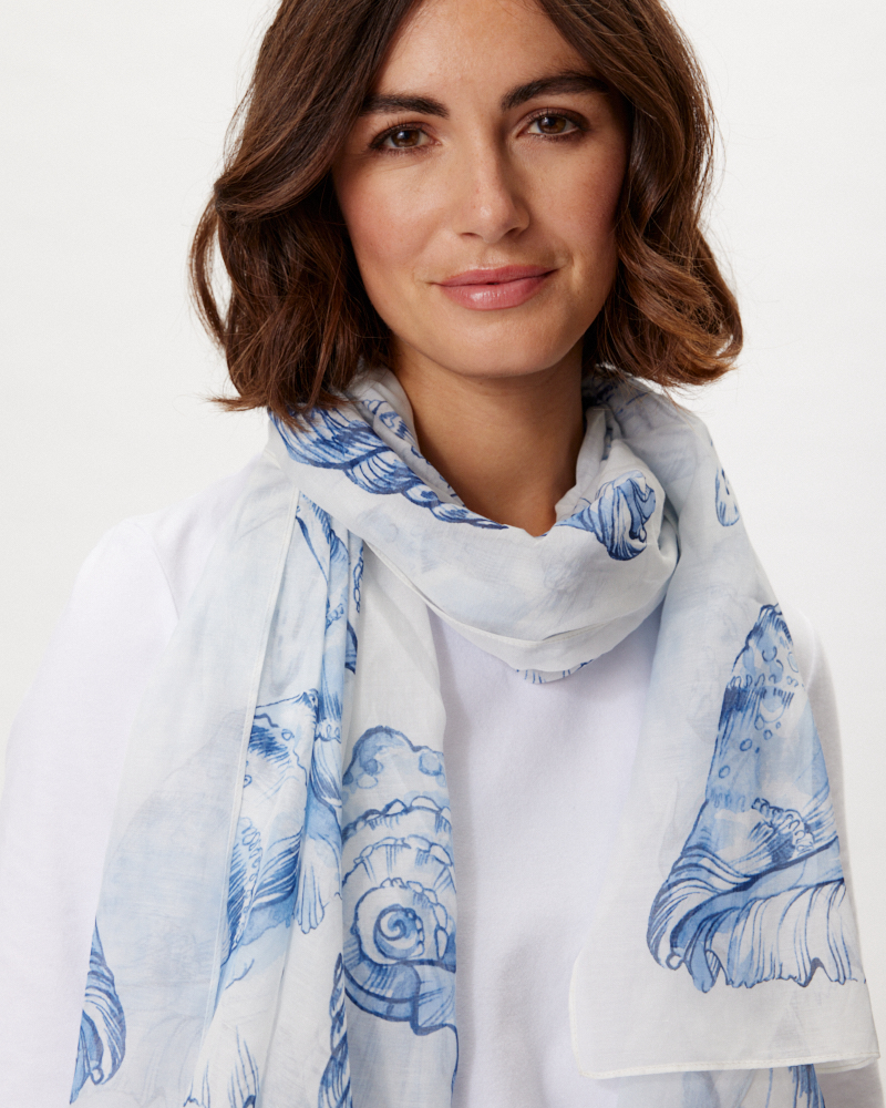 BAUMWOLL-/ SEIDEN-SCHAL VON FRAAS