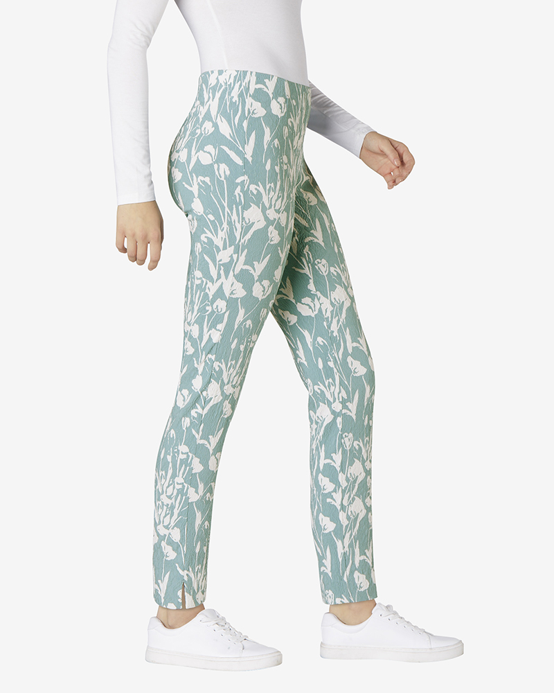 Hose-mint_gemustert_411036_Elvita_37985 SUPERSTRETCH-SCHLUPFHOSE L