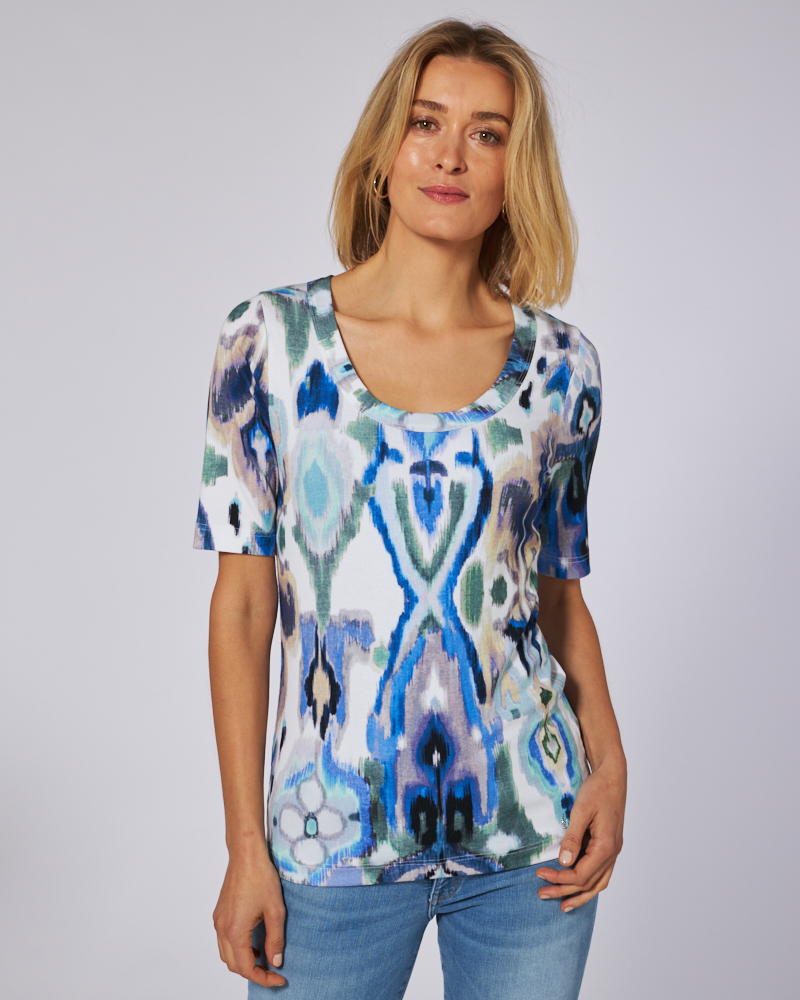 ZAIDA-SHIRT MIT ETHNO-MUSTER