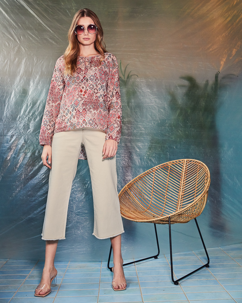 Tunikabluse_terra_beige_412004-Jeans-Culotte_ecru_412017 JEANS-CULOTTE