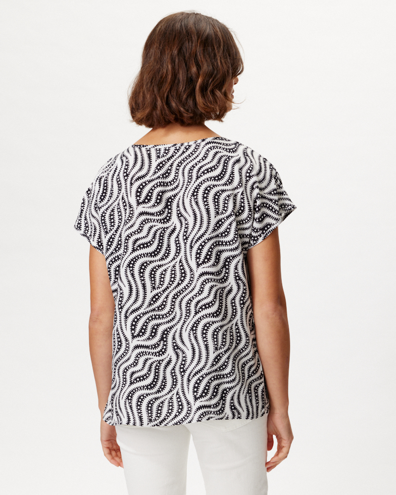 BLUSENSHIRT AUS VISKOSE