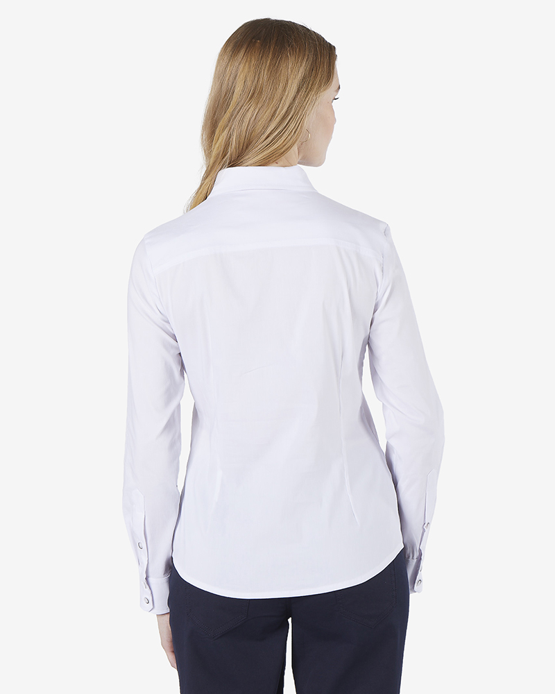 Bluse_weiss_421158_Sybille_411153_hinten BASIC-HEMDBLUSE IN 4 FARBEN