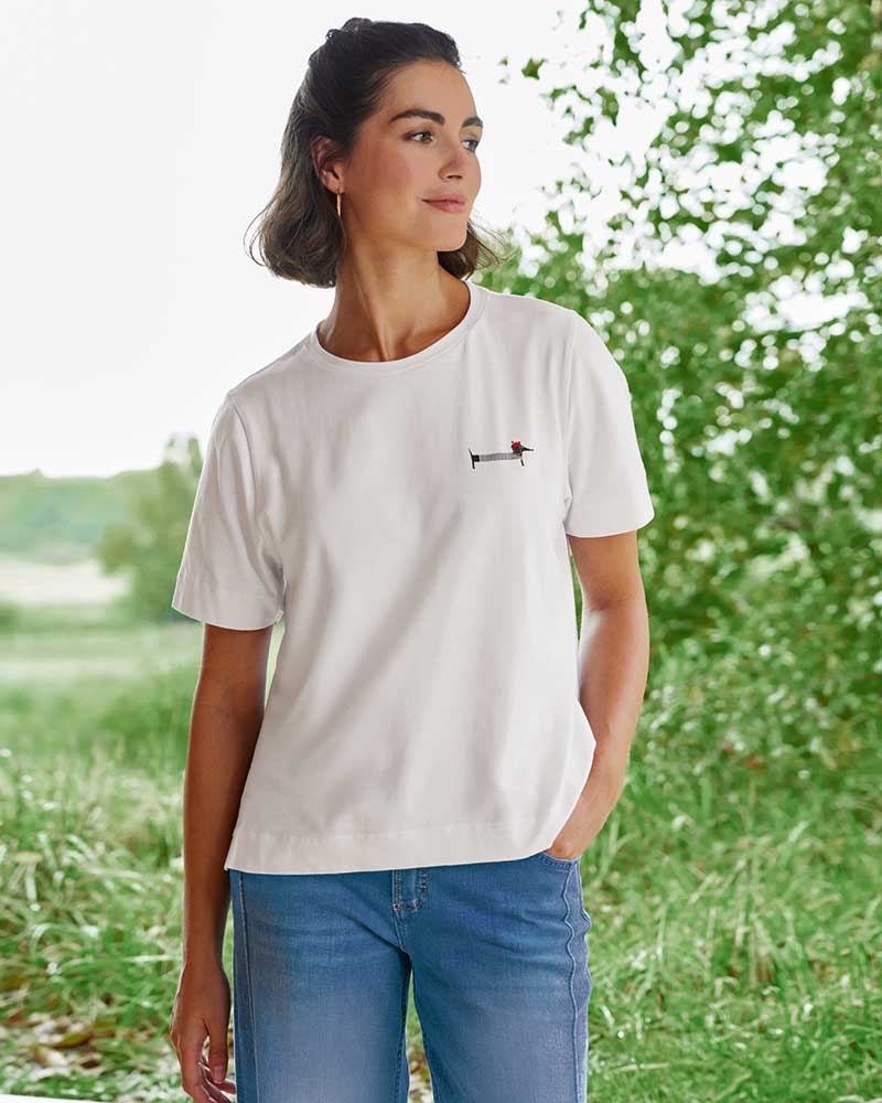 SHIRT MIT DACKEL-MOTIV