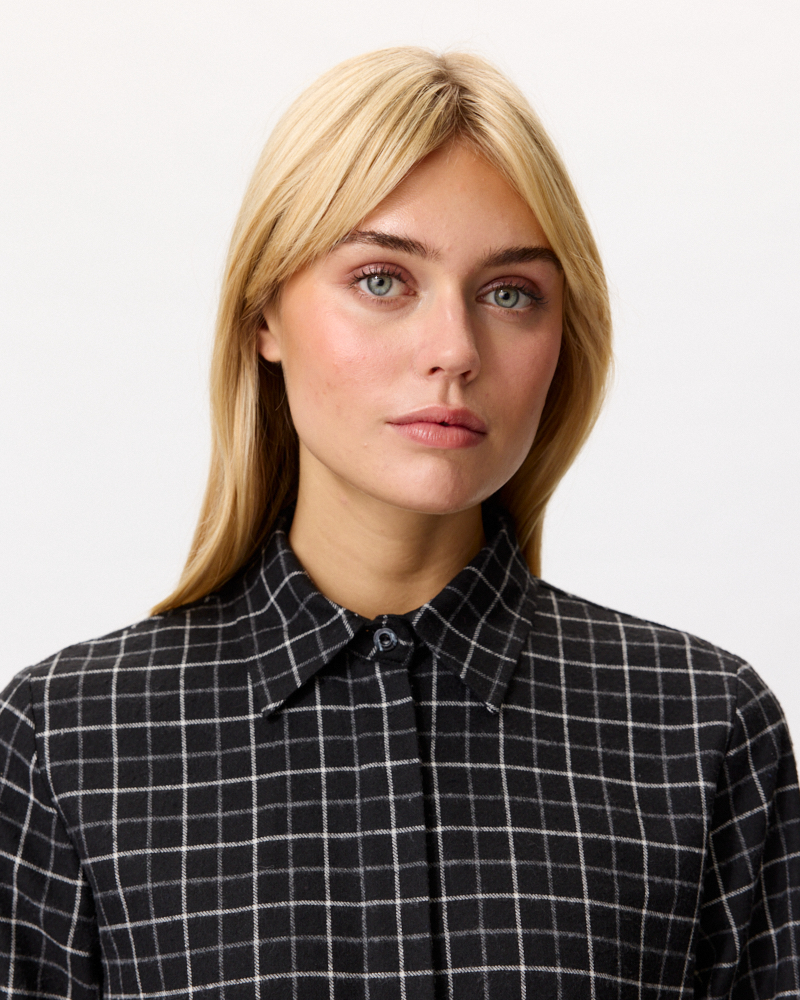 LOCKERE FLANELL-BLUSE