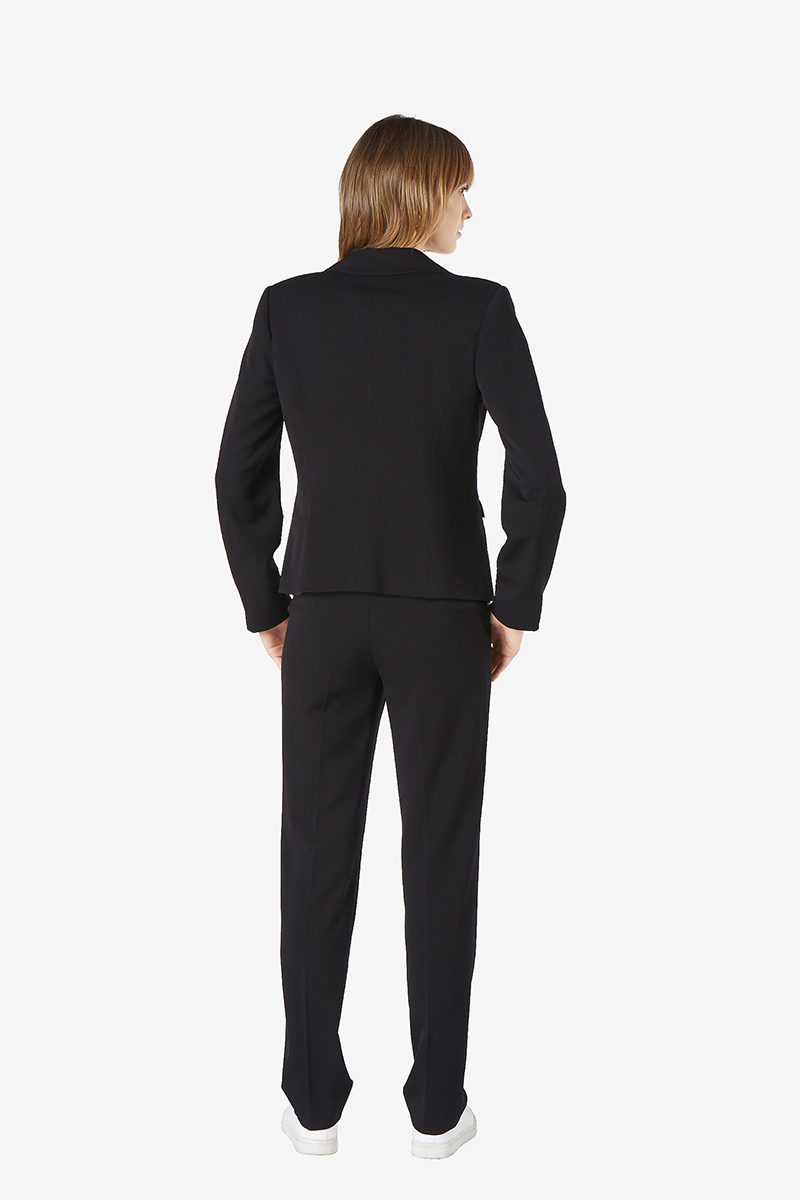 Blazer_schwarz_hinten_411138_Medina DREIKNOPF-BLAZER