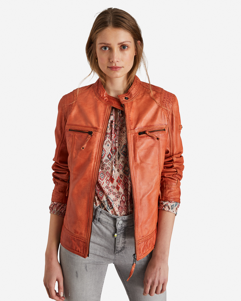 Bikerjacke_ziegel_Variante_412019_Kaylee BIKERJACKE AUS LAMMNAPPA
