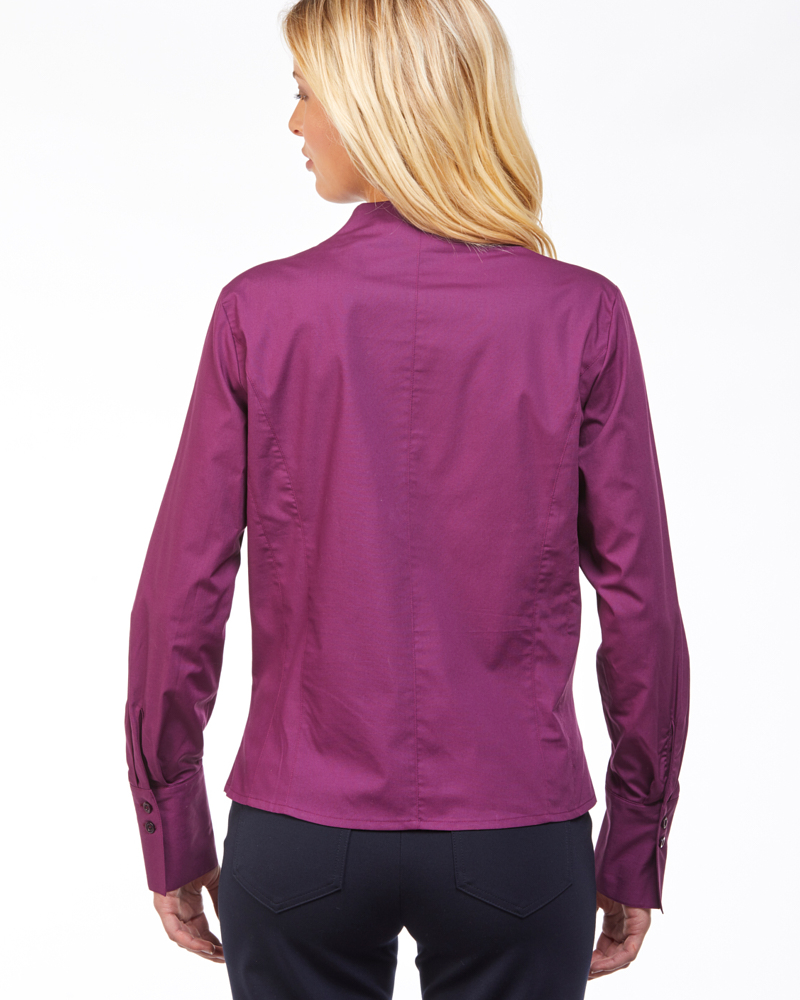 405139_521_50253dCaR3g2o2LJHL STRETCHBLUSE MIT KELCHKRAGEN IN 2 FARBEN